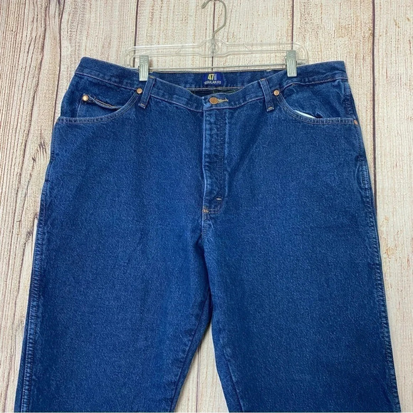 Wrangler Mens Regular Fit Plaid lined Jeans Size 40X34 - Picture 4 of 11